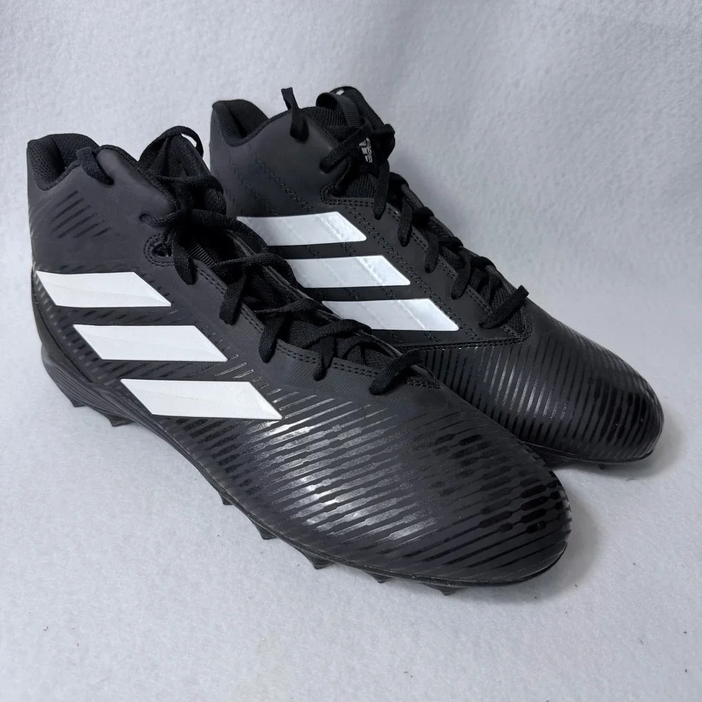 Adidas Freak Mid MD Football Cleats Mens 11.5 Black White BB7688 Mid Top Shoes